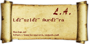 László Auróra névjegykártya